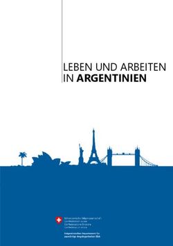 LEBEN UND ARBEITEN IN ARGENTINIEN - Eidgenössisches Departement für ...