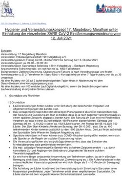 HYGIENE- UND VERANSTALTUNGSKONZEPT 17. MAGDEBURG MARATHON UNTER EINHALTUNG DER VIERZEHNTEN SARS-COV-2 EIND&Auml;MMUNGSVERORDNUNG VOM 12. JULI 2021 ...