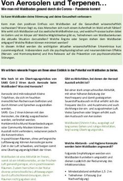 Von Aerosolen und Terpenen