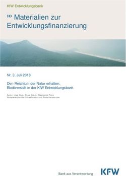 MATERIALIEN ZUR ENTWICKLUNGSFINANZIERUNG - KFW ENTWICKLUNGSBANK - NR. 3, JULI 2018 DEN REICHTUM DER NATUR ERHALTEN: BIODIVERSIT&Auml;T IN DER KFW ...
