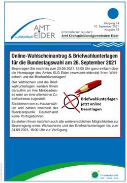Online-Wahlscheinantrag & Briefwahlunterlagen für die Bundestagswahl am 26. September 2021