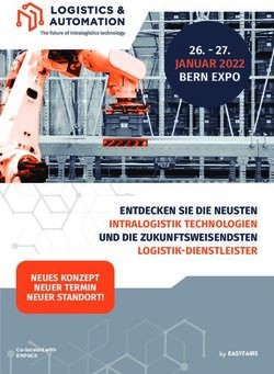 JANUAR 2022 BERN EXPO 27 - ENTDECKEN SIE DIE NEUSTEN INTRALOGISTIK TECHNOLOGIEN UND DIE ZUKUNFTSWEISENDSTEN LOGISTIK-DIENSTLEISTER ...