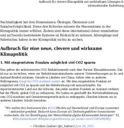 Aufbruch f&uuml;r eine neue, clevere und wirksame Klimapolitik