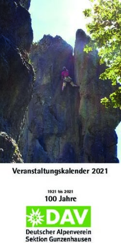 Veranstaltungskalender 2021 100 Jahre - 1921 bis 2021 - Sektion ...