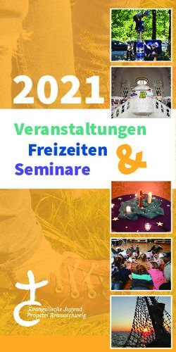 2021 Veranstaltungen Freizeiten - evangelischen Jugend ...