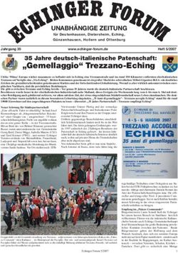 "Gemellaggio" Trezzano-Eching - 35 Jahre deutsch-italienische Patenschaft: Echinger-Forum eV