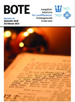 BOTE Nummer 54 Dezember 2020 bis Februar 2021 - Petri ...