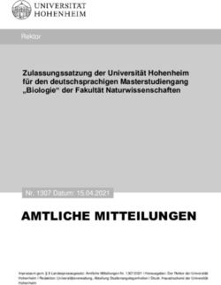 AMTLICHE MITTEILUNGEN - Universit&auml;t ...