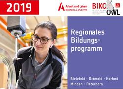 2019 Regionales Bildungs-programm - Bielefeld Detmold Herford Minden Paderborn - IG Metall Minden