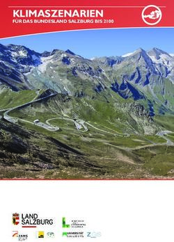 KLIMASZENARIEN F&Uuml;R DAS BUNDESLAND SALZBURG BIS 2100