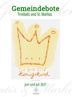 Gemeindebote Trinitatis und St. Markus - Juni und Juli 2021