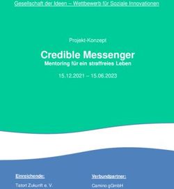 Credible Messenger Mentoring f&uuml;r ein straffreies Leben - Gesellschaft der Ideen - Wettbewerb f&uuml;r Soziale Innovationen