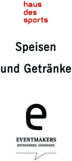 Speisen und Getr&auml;nke - Haus des Sports