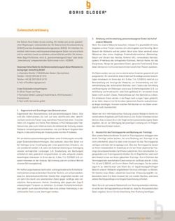 Datenschutzerklärung - Boris Gloger