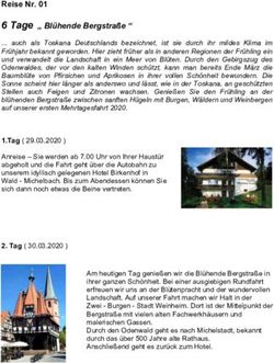Reise Nr. 01 6 Tage " Bl&uuml;hende Bergstra&szlig;e "