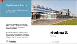 Top Business Standort - In der gr&ouml;ssten Wachstumsregion der Schweiz!