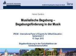 Musikalische Begabung - Begabungsförderung in der Musik