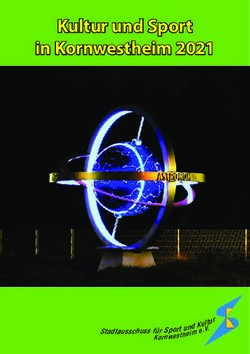 Kultur und Sport in Kornwestheim 2021 - Stadtausschuss f&uuml;r Sport und