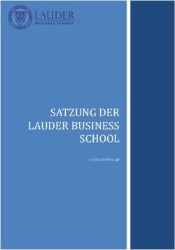 SATZUNG DER LAUDER BUSINESS SCHOOL