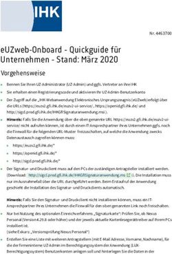 EUZweb-Onboard - Quickguide f&uuml;r Unternehmen - Stand: M&auml;rz 2020