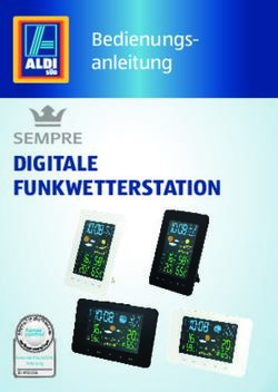 DIGITALE FUNKWETTERSTATION - Bedienungs-anleitung