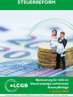 STEUERREFORM - Besteuerung für nicht im Inland ansässige verheiratete Steuerpflichtige 1. Januar 2018 - LCGB