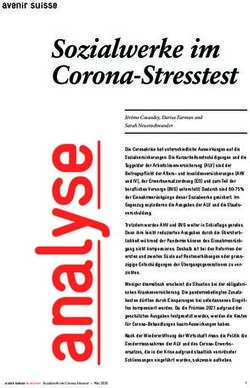 Sozialwerke im Corona-Stresstest - Avenir Suisse