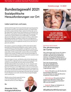 Bundestagswahl 2021 Sozialpolitische Herausforderungen vor Ort