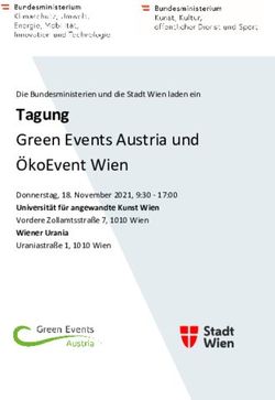 Tagung Green Events Austria und ÖkoEvent Wien - Die Bundesministerien und die Stadt Wien laden ein
