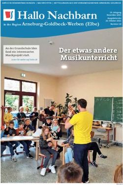 Der etwas andere Musikunterricht - Verbandsgemeinde Arneburg-Goldbeck