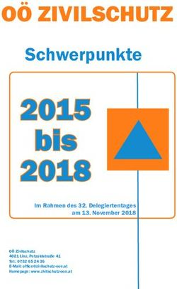 2015 bis 2018 - O&Ouml; ZIVILSCHUTZ Schwerpunkte - Zivilschutz O&Ouml;