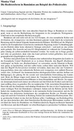 Monica Vlad Die Rechtsreform in Rumänien am Beispiel des Polizeirechts