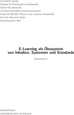E-Learning als Okosystem von Inhalten, Systemen und Standards