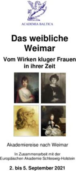 Das weibliche Weimar Vom Wirken kluger Frauen in ihrer Zeit - bis 5. September 2021 - Academia Baltica