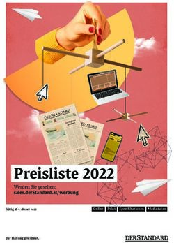 Preisliste 2022 Werden Sie gesehen: sales.derStandard.at/werbung - Online Print