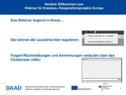 Das Webinar beginnt in Kürze Sie können die Laustärke hier regulieren: Fragen/Rückmeldungen und Anmerkungen verlaufen über das Chatfenster ...