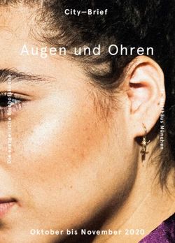 Augen und Ohren - Oktober bis November 2020 - St. Matthäus München