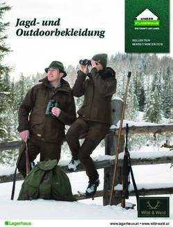 Jagd- und Outdoorbekleidung - KOLLEKTION HERBST/WINTER 2018 - www.lagerhaus.at www.wild-wald.at - Wild & Wald