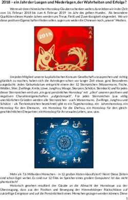 2018 ein Jahr der Luegen und Niederlagen, der Wahrheiten und Erfolge?