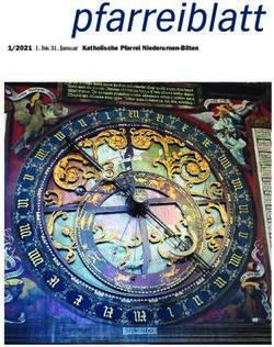 1/2021 1. bis 31. Januar Katholische Pfarrei Niederurnen-Bilten