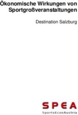 &Ouml;konomische Wirkungen von Sportgro&szlig;veranstaltungen - Destination Salzburg