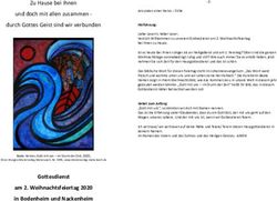 Und doch mit allen zusammen - durch Gottes Geist sind wir verbunden