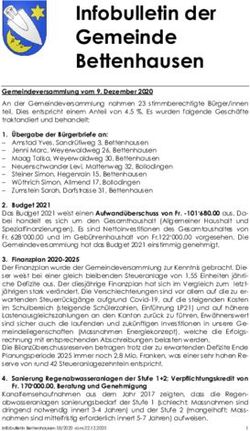 Infobulletin der Gemeinde Bettenhausen