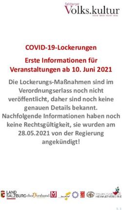 COVID-19-Lockerungen Erste Informationen f&uuml;r Veranstaltungen ab 10. Juni 2021