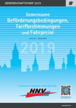 GEMEINSCHAFTSTARIF 2019 - Heilbronner Hohenloher Haller Nahverkehr - HNV