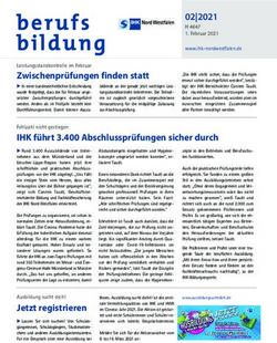 Zwischenprüfungen finden statt - Leistungsstandkontrolle im Februar - IHK Nord Westfalen