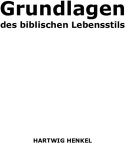 Grundlagen des biblischen Lebensstils - HARTWIG HENKEL