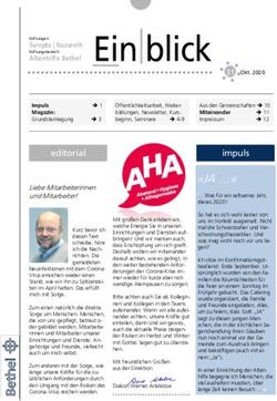 Ein|blick - Sarepta Nazareth