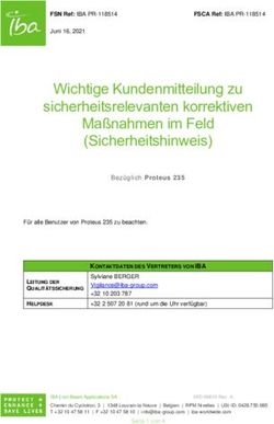 WICHTIGE KUNDENMITTEILUNG ZU SICHERHEITSRELEVANTEN KORREKTIVEN MAßNAHMEN IM FELD (SICHERHEITSHINWEIS) - BFARM