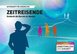 ZEITREISENDE Entdeckt die Berufe im Wandel - AKTIONSHEFT F&Uuml;R JUGENDLICHE - ZEITREISENDE -Entdeckt die ...